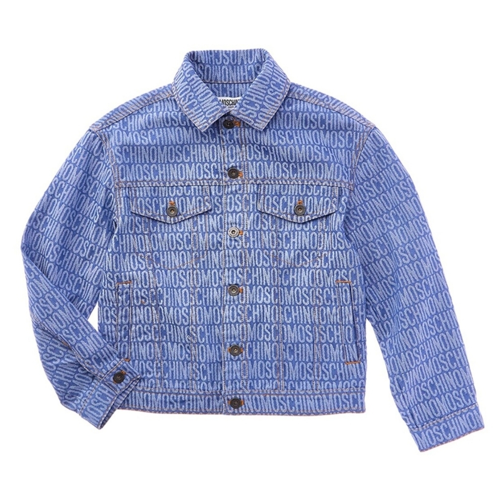 Authentic Moschino Logo Denim Jacket Teen 12 Adult XS